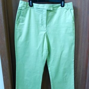 Fun Green Slacks by Talbots. Front Pockets.